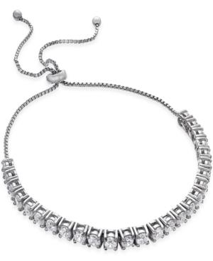 Giani Bernini Cubic Zirconia Adjustable Bracelet In 18k Gold Over Sterling Silver Or Sterling Silver