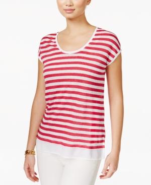 Tommy Hilfiger Striped Scoop-neck Top