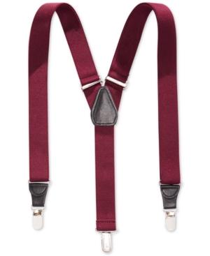 Club Room 25mm Skinny Solid Suspenders, Only At Macy's