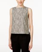 Eileen Fisher Round-neck Printed Shell