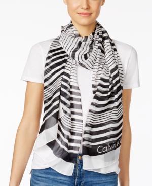 Calvin Klein Shadow Stripe Scarf