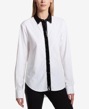 Dkny Sequined Shirt