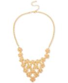 M. Haskell For Inc Gold-tone Flower Crystal Accent Drama Necklace, Only At Macy's