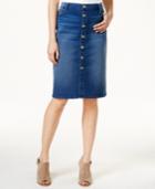 Tommy Hilfiger Denim Button-front Skirt, Only At Macy's