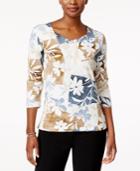 Alfred Dunner Embellished Angled T-shirt