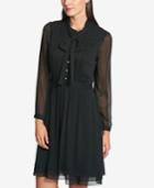 Tommy Hilfiger Tie-neck Shirtdress, Created For Macy's