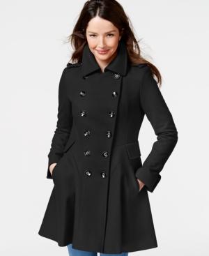 Via Spiga Double-breasted Flared Peacoat