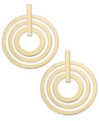 I.n.c. Gold-tone Multi-circle Large Drop Earrings, Created For Macy's