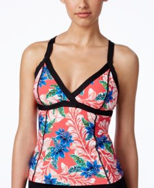 Jag Catalan Floral-print Tankini Top Women's Swimsuit