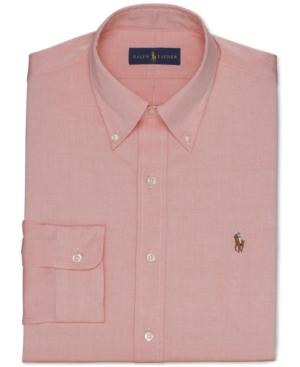 Polo Ralph Lauren Orange Solid Dress Shirt