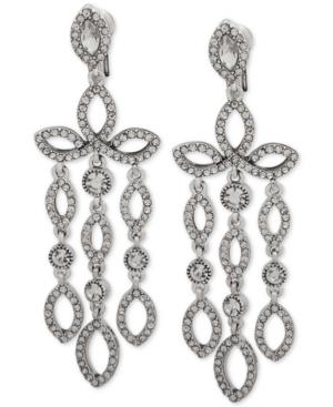 Anne Klein Crystal Clip-on Chandelier Earrings, Created For Macy's