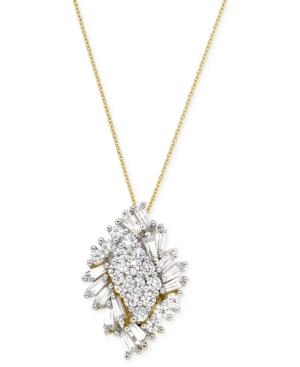 Wrapped In Love Diamond Cluster Pendant Necklace (1 Ct. T.w.) In 14k Gold