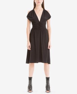 Max Studio London Cold-shoulder Corset Dress