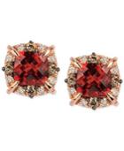 Le Vian Petite Collection Garnet (1-3/8 Ct. T.w.) And Diamond (1/4 Ct. T.w.) Stud Earrings In 14k Rose Gold