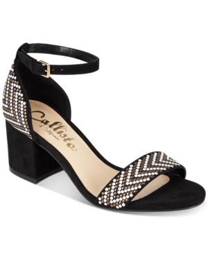 Callisto Nessa Two-piece Block Heel Dress Sandals, Created For Macy's Women's Shoes