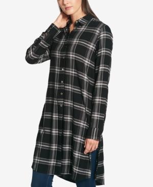 Tommy Hilfiger Plaid Tunic Shirt, Created For Macy's