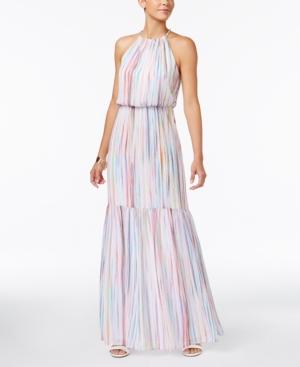Thalia Sodi Striped Blouson Maxi Dress, Only At Macy's