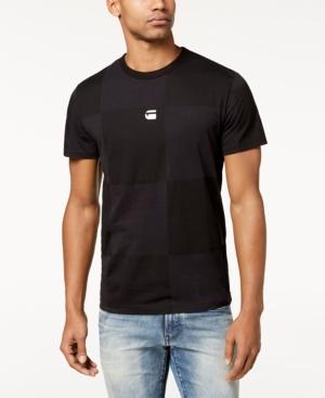 G-star Raw Men's Rc Jollu Tonal Check Logo-print T-shirt