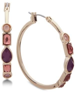 Nine West Stone Hoop Earrings