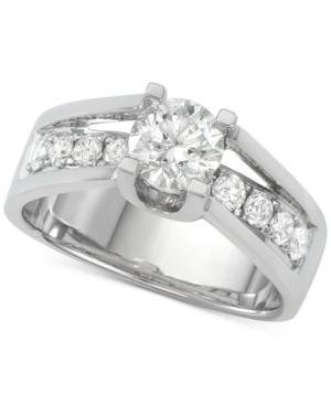 Diamond Engagement Ring (1-5/8 Ct. T.w.) In 14k White Gold