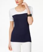 Inc International Concepts Colorblocked Top, Created For Macy's