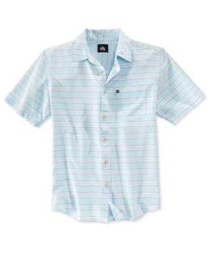 Quiksilver Men's Seajam Stripe Short-sleeve Shirt