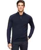 Calvin Klein Colorblocked Quarter-zip Sweater