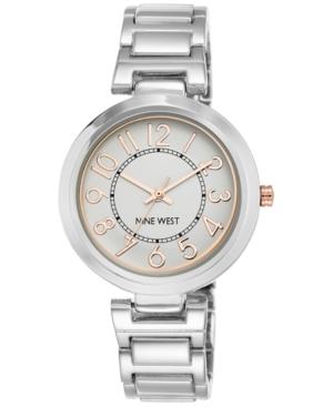 Nine West Women's Stainless Steel Bracelet Watch 36mm Nw-1893svrt