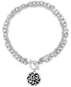 Guess Silver-tone Animal Charm 17 Toggle Necklace