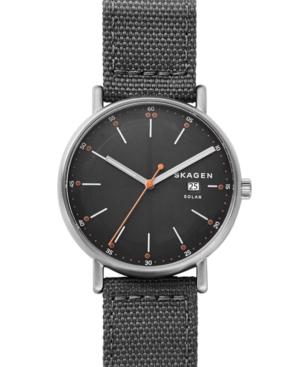 Skagen Men's Solar Signatur Gray Recycled Woven Watch Skw645