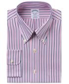 Brooks Brothers Men's Regent Classic-fit Pink Striped Dress Shirt