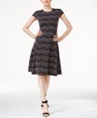 Alfani Lace Fit & Flare Dress, Created For Macy's