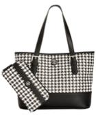 Giani Bernini Houndstooth Tote & Wallet Bundle, Created For Macy's