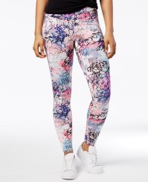 Material Girl Active Juniors' Graffiti-print Leggings, Created For Macy's