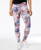 Material Girl Active Juniors' Graffiti-print Leggings, Created For Macy's