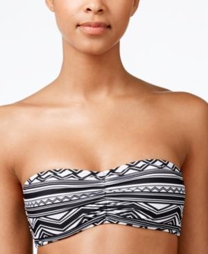 Bikini Nation Tribal Twin Printed Bandeau Bikini Top Women's Swimsuit