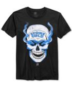 New World Men's Wwe Stone Cold Steve Austin Skull Graphic-print T-shirt