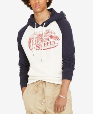 Denim & Supply Ralph Lauren Men's Eagle Logo French Terry Hoodie
