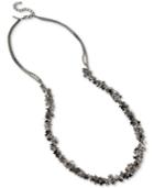 Inc International Concepts Hematite-tone Multi-star Long Statement Necklace, Only At Macy's