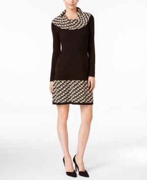 Jessica Howard Cowl-neck Sweater Dress