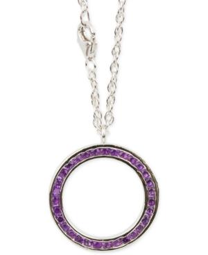 Amethyst (1 1/5 C.t.t.w.) Channel-set Eternity Necklace In Sterling Silver