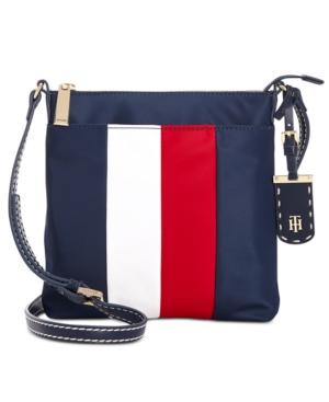 Tommy Hilfiger Julia North South Corporate Stripe Crossbody