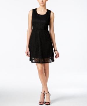 Ny Collection Lace Sleeveless Fit & Flare Dress