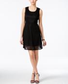 Ny Collection Lace Sleeveless Fit & Flare Dress