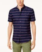 Tommy Hilfiger Men's Diamond-striped Shirt