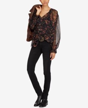 Polo Ralph Lauren Floral-print Silk Blouse