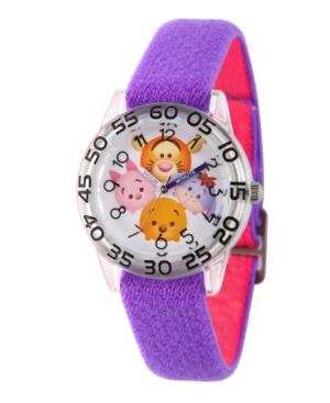 Disney Tigger, Pooh, Goofy, Eeyore And Piglet Girls' Clear Plastic Time Teacher Watch