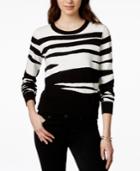 Bar Iii Zebra-print Jacquard Sweater, Only At Macy's