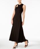 Calvin Klein Cutout Shoulder Maxi Dress