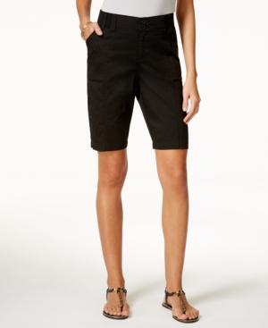 Lee Platinum Lola Black Wash Bermuda Shorts
